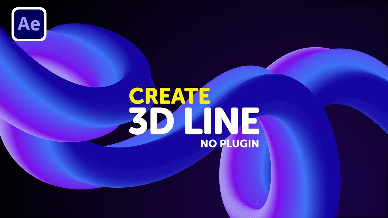 Create 3D line in After Effects - After Effects Tutorial | Motion Graphics Tutorial 2022