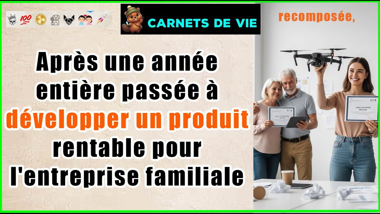 Après une année entière passée à développer un produit rentable pour l'entreprise familiale