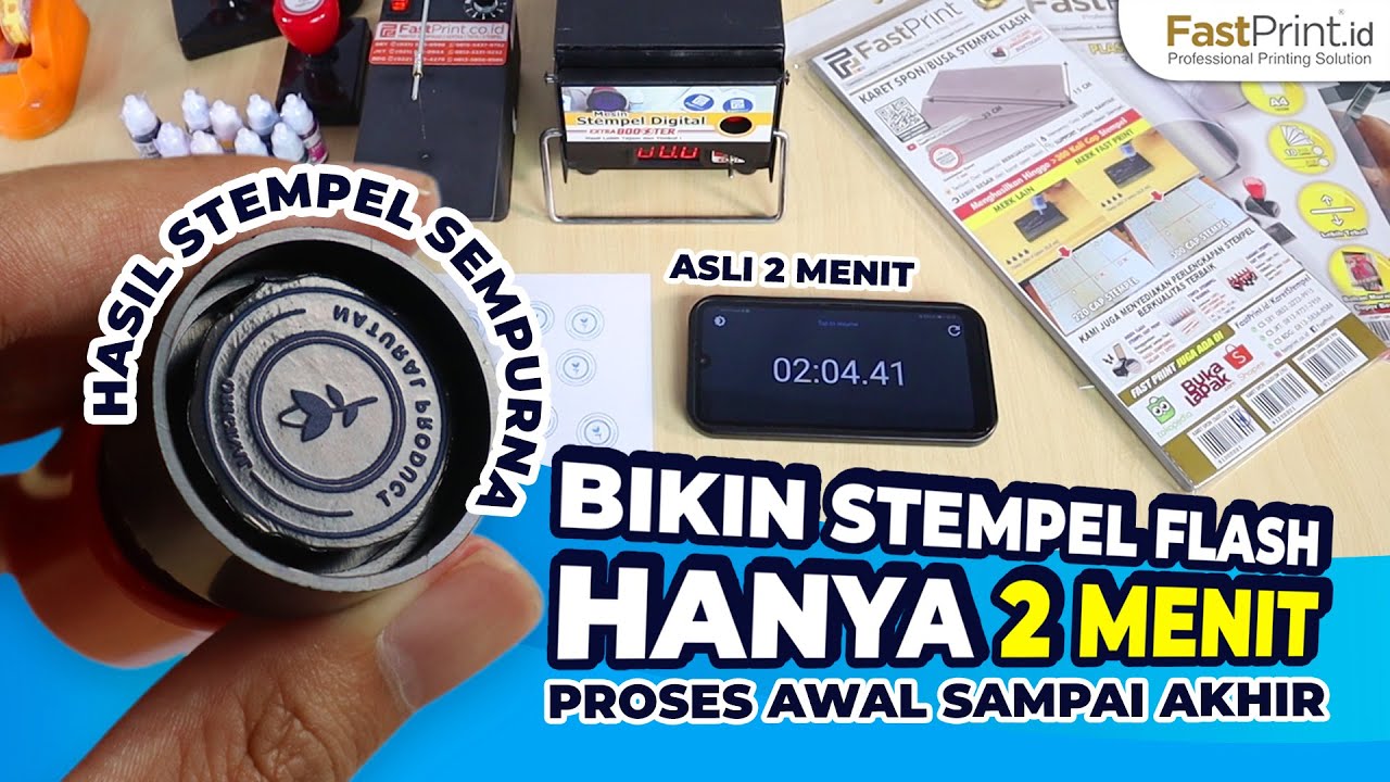 Sangat Cepat! Proses Pembuatan Stempel Flash Hanya Butuh Waktu Sekitar 2 Menit!