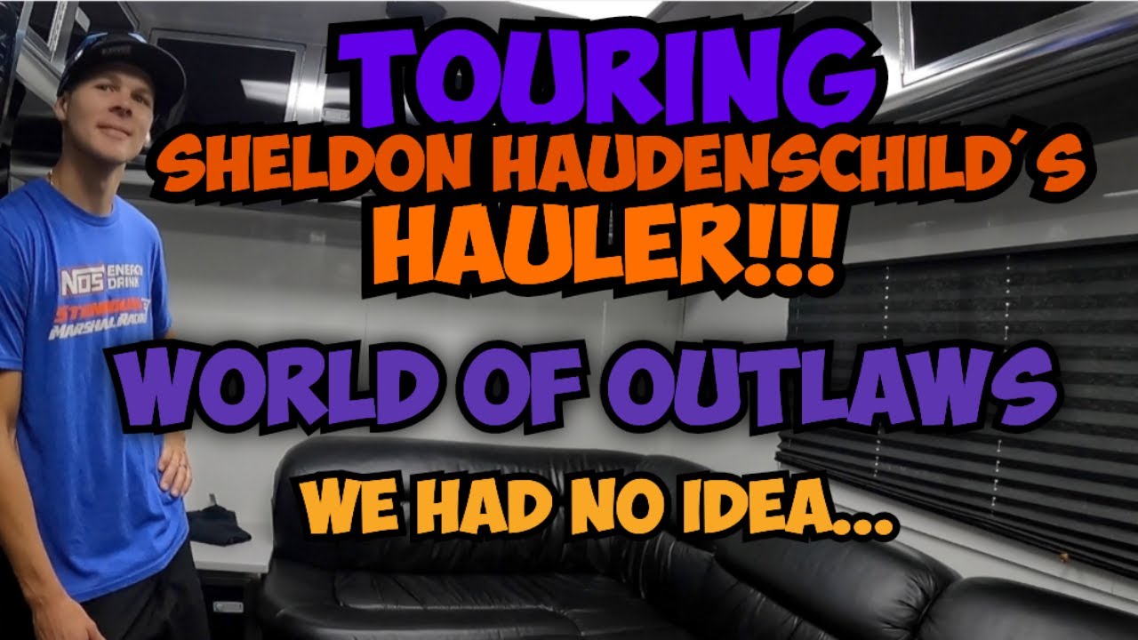 World Of Outlaws Driver Sheldon Haudenschild Gives Us Tour Of Race Hauler & Talks Sprint Car Racing!