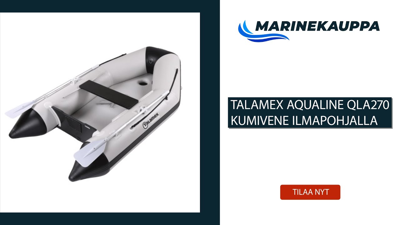 Talamex Aqualine QLA270 kumivene ilmapohjalla Veneily ja Venetarvike
