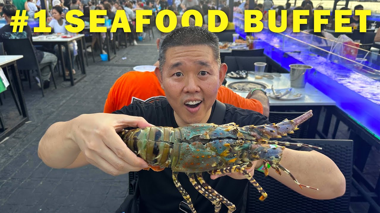 Bangkok's #1 SEAFOOD BUFFET 🦞 SO CHEAP! Kodtalay Seafood Buffet
