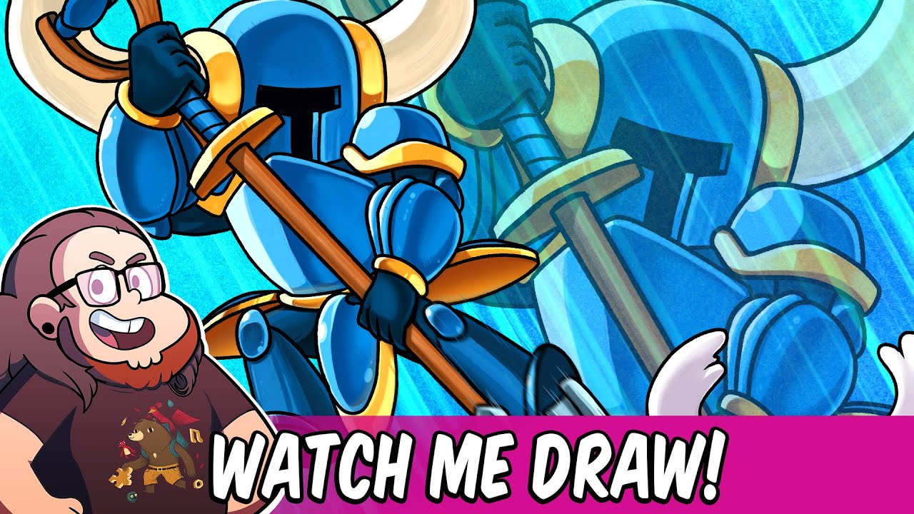Watch Me Draw: #ShovelKnight & #HollowKnight | StevRayBro