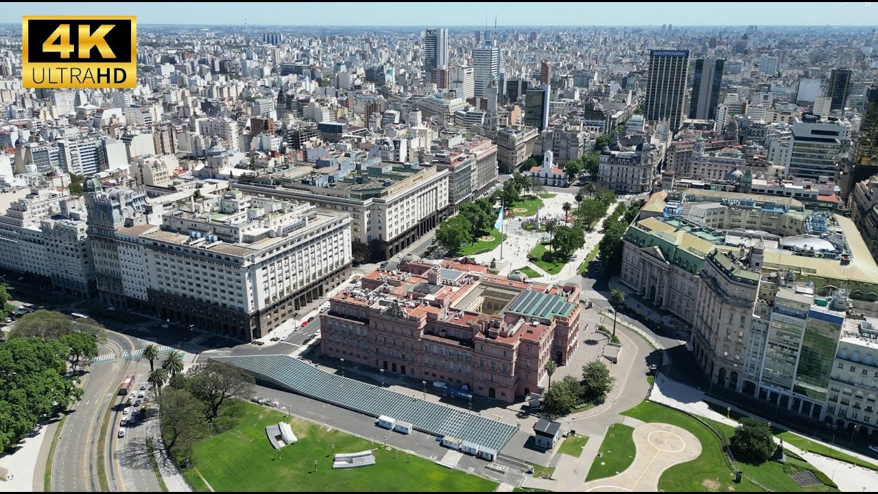 🏛️ Casa Rosada from Above | Stunning 4K Drone View 🚁🇦🇷📍 The heart of Argentina’s government 🇦🇷✨