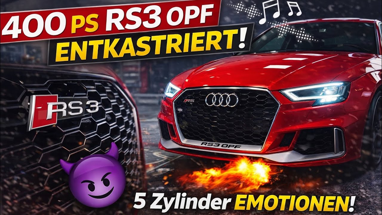 Audi RS3 OPF kastriert? Wir holen die 5-Zylinder Emotion zurück! 🔥