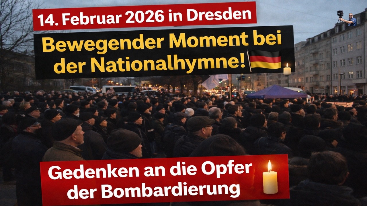 14.02.2026 Dresden – Bewegender Moment: Nationalhymne