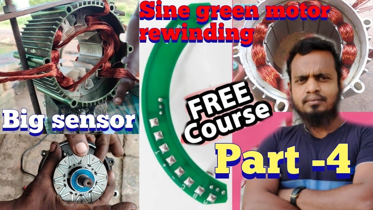 e rickshaw shine green motor Full rewinding part 4 | sine green motor rewinding  | e rickshaw motor