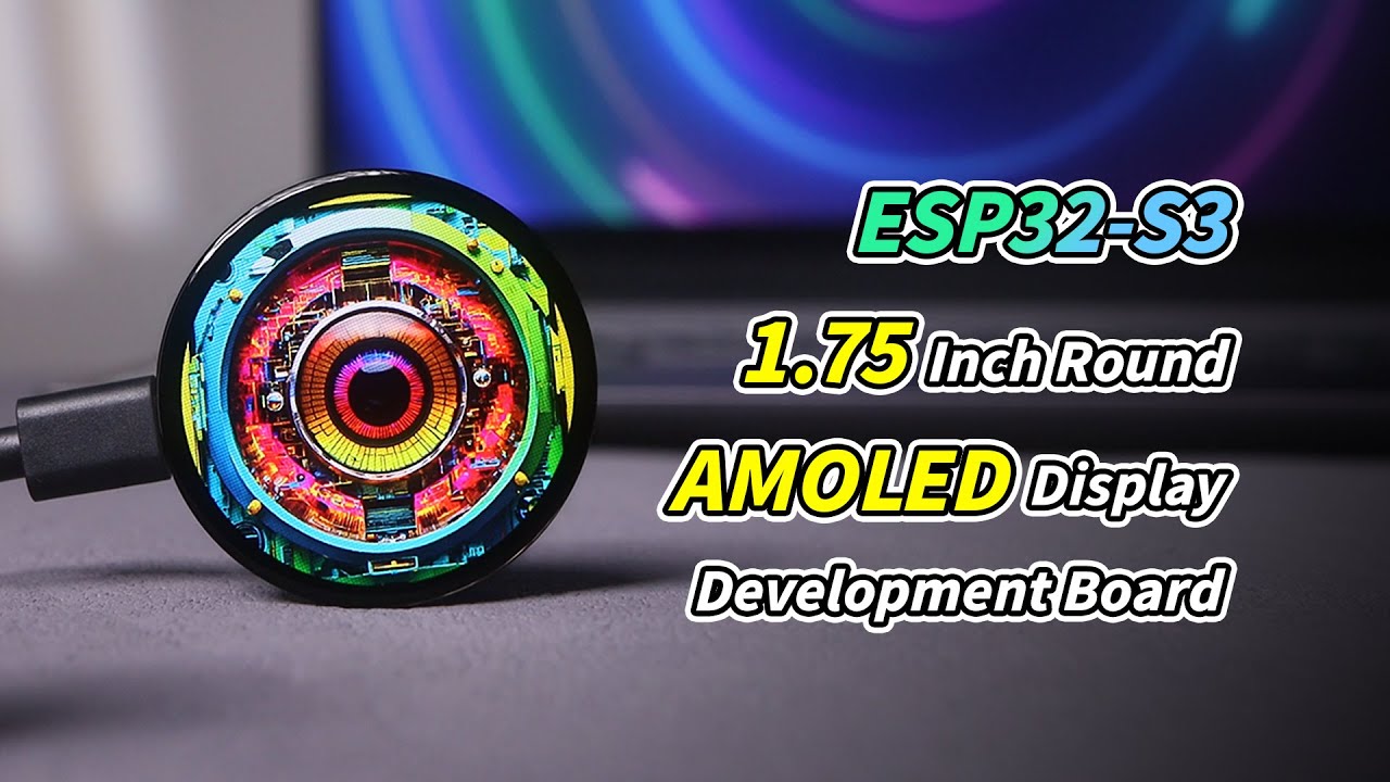 ESP32-S3-Touch-AMOLED-1.75,Integrated 6-axis Motion Sensor,Built-in GPS Module Option#waveshare