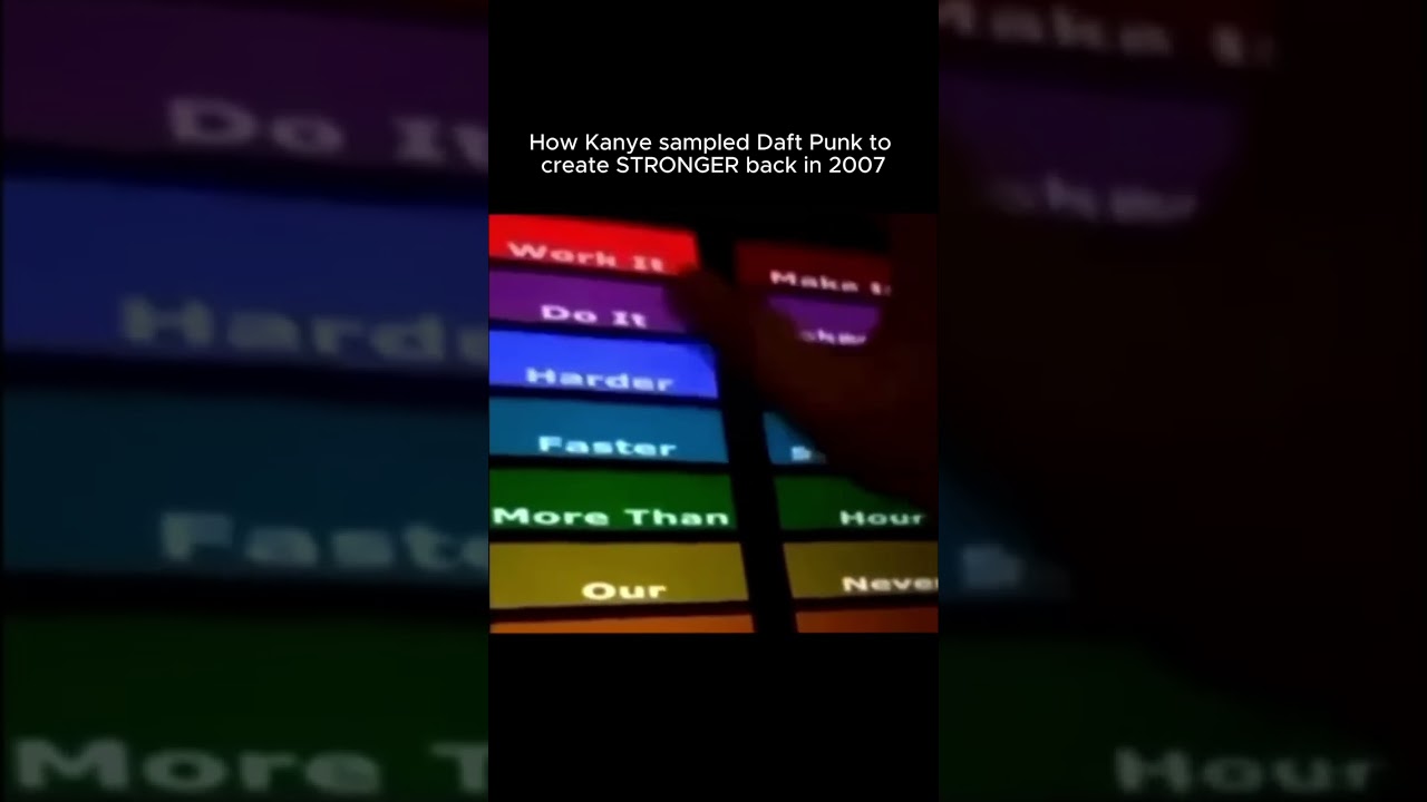 How Kanye sampled Daft Punk into STRONGER🔥🎶