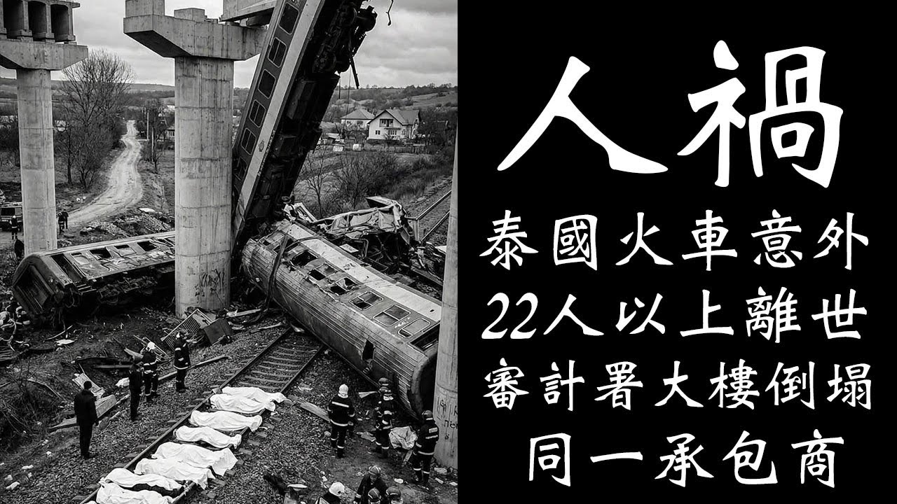 泰國2026年重大火車意外竟是人禍？ 承包商與去年審計署大樓倒塌相同！ #泰國  #今日泰國