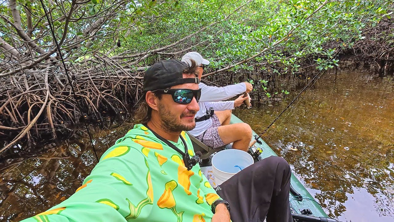 Inflatable *Fishing* Boat in the Mangroves | Mojarra Snapper Grunt Taste Test {Catch N Cook}