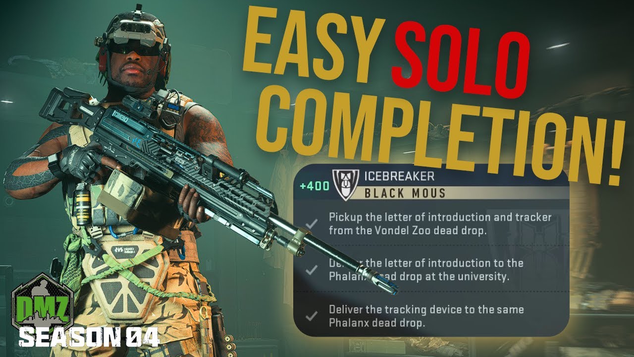 EASY Solo Icebreaker Mission Completion for Black Mous | Call of Duty Warzone 2.0 DMZ Season 4
