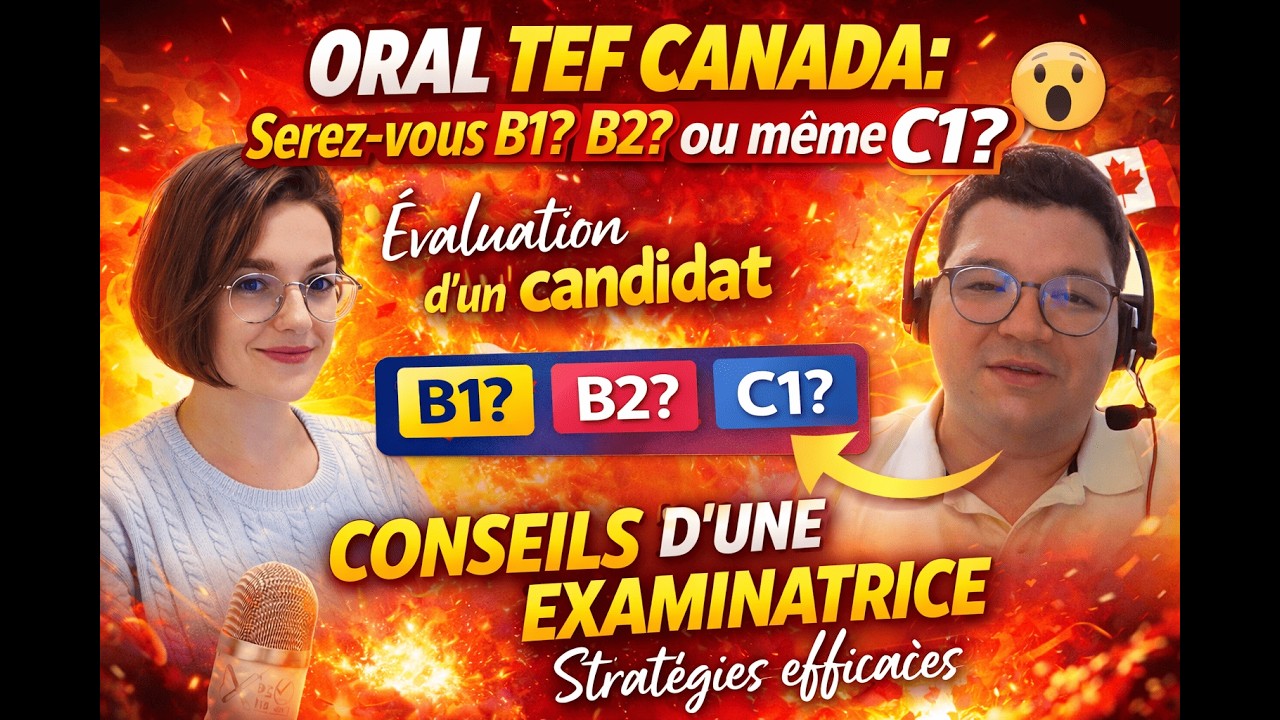 SIMULATION Speaking exam TEF CANADA / TEFAQ - Expression orale TEF examen - simulation et évaluation
