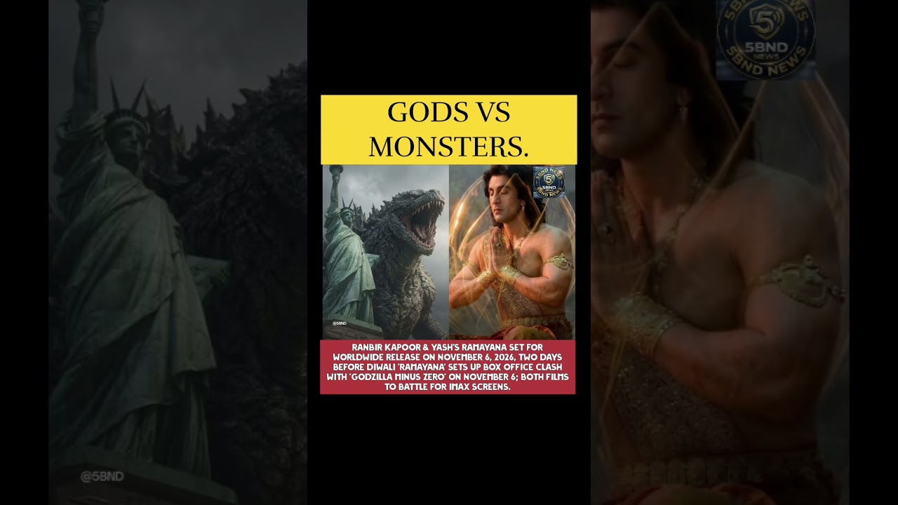 #ramayana GODS VS MONSTERS: Ramayana & Godzilla Clash! 🎬🤯 #shorts #clash