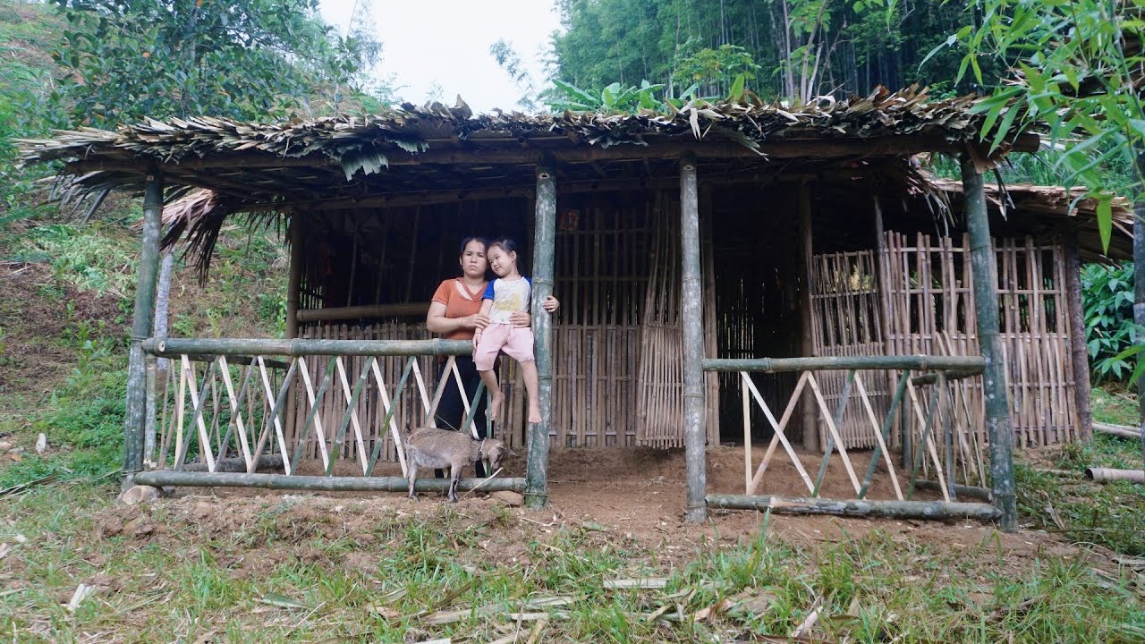 TIMELAPSE: 365 Days – Mute Mother Builds Bamboo House Off-Grid | FROM START TO END - FULL VIDEO