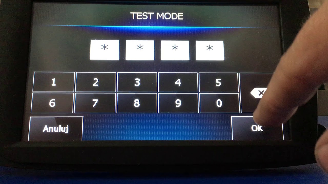 Test mode for MediaNav 1