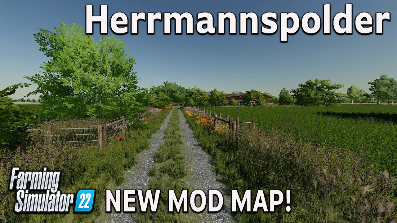 “HERRMANNSPOLDER” FS22 MAP TOUR! | NEW MOD MAP! | Farming Simulator 22 (Review) PS5.