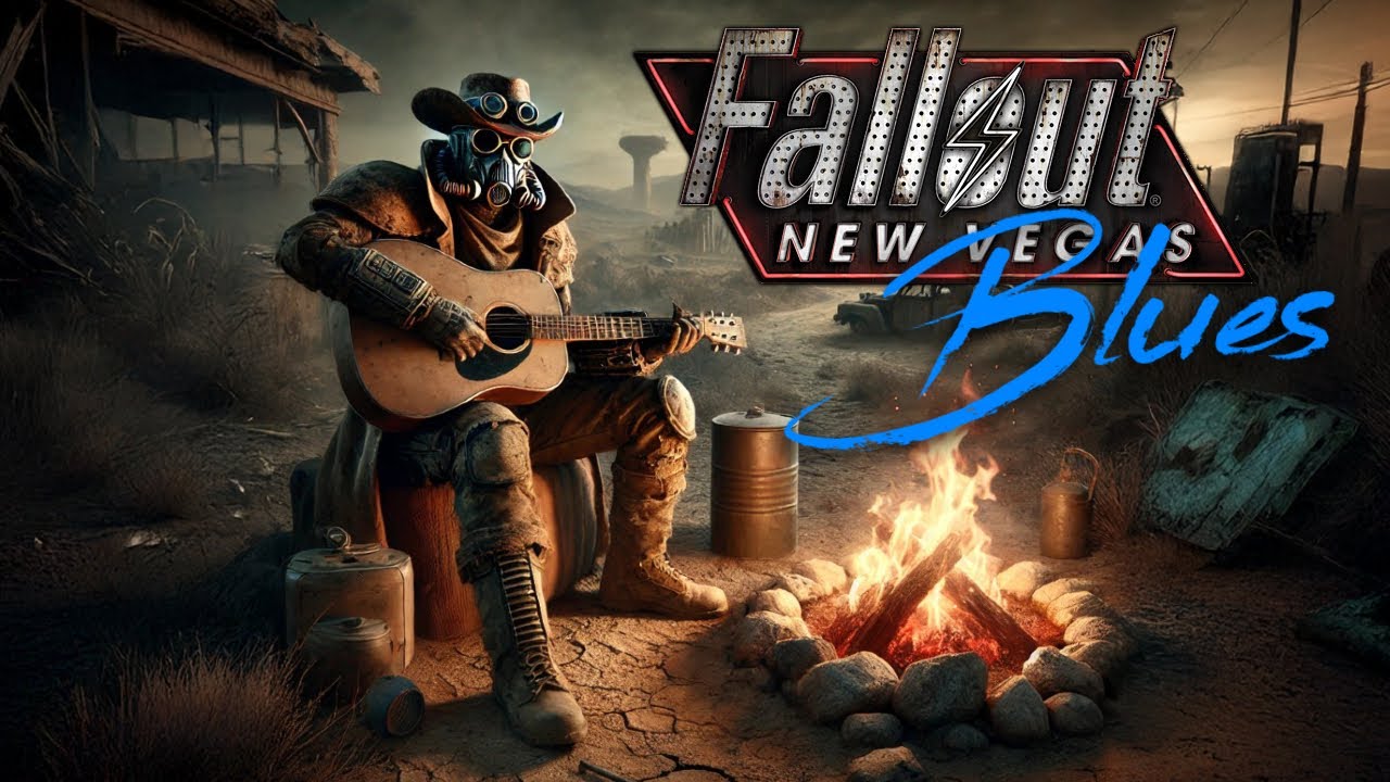 New Vegas Blues - Slide Guitar Post-Apocalypse - 1 Hour of Ambient Fallout  Inspired Guitar Music