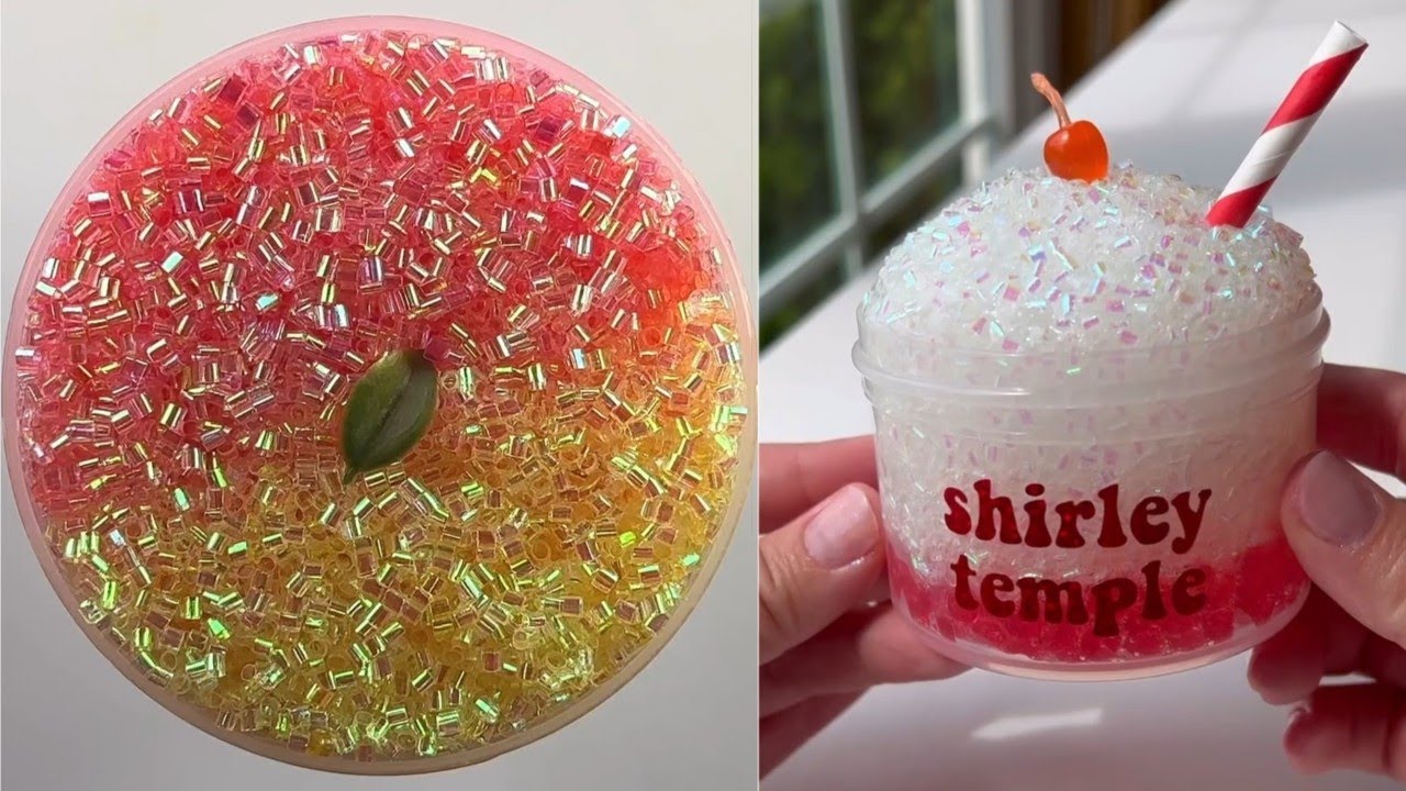 Best Ever Satisfying/ASMR/relaxing crunchy bingsu slime compilation #43 (REQUESTED)