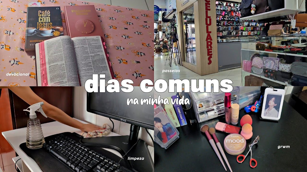 dias comuns na minha vida ⋆˚࿔ | rotina, organização, passeios, devocional