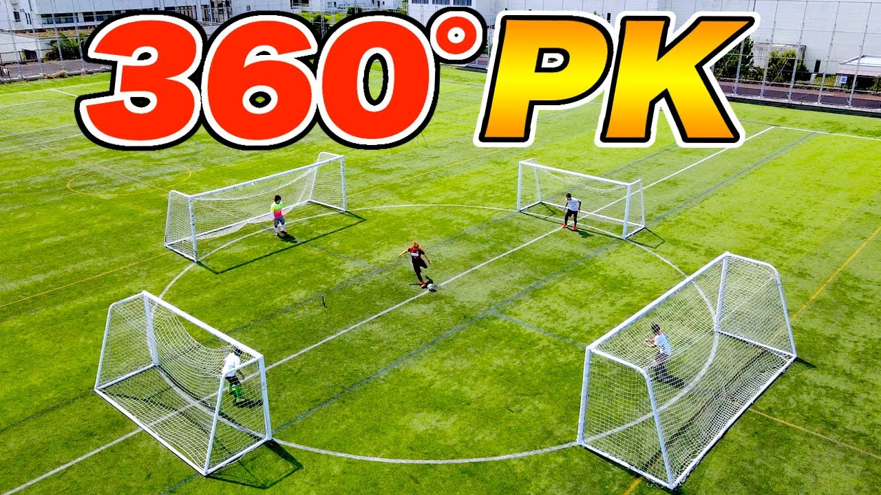 【GK4人】360°ゴールでPK対決したら面白すぎたww