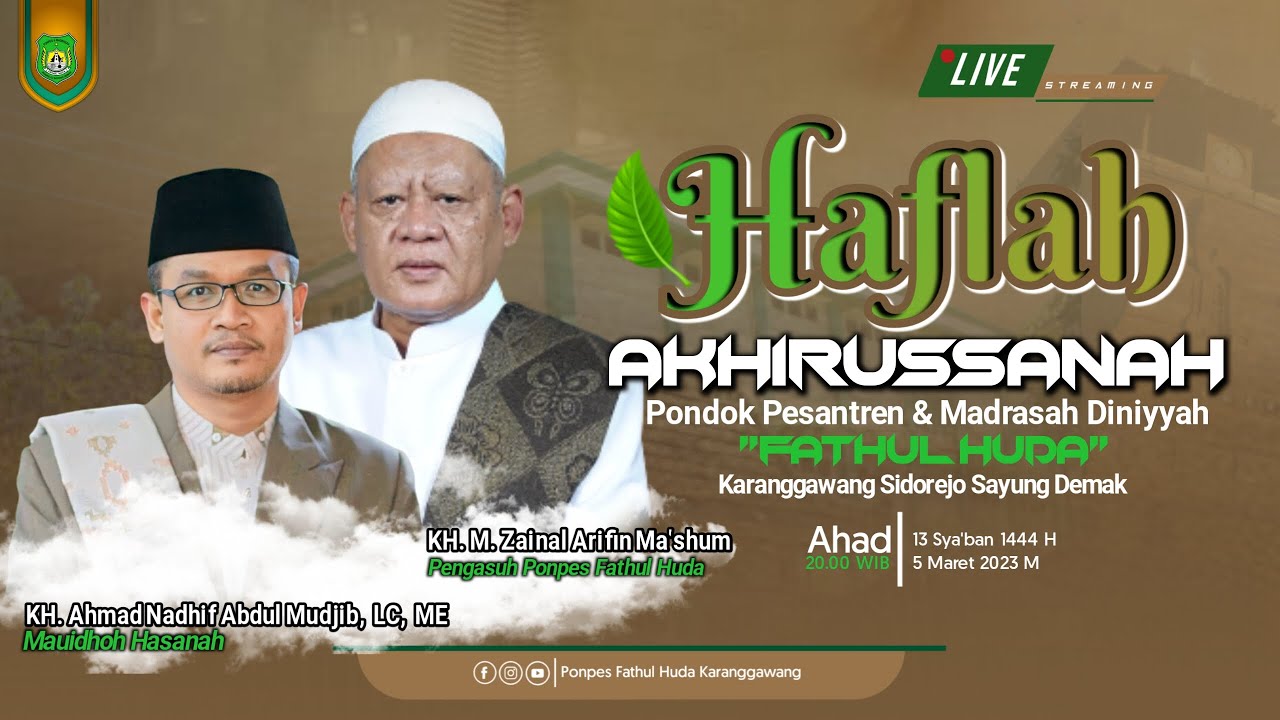 Haflah Akhirussanah Pondok Pesantren Dan Madrasah 
