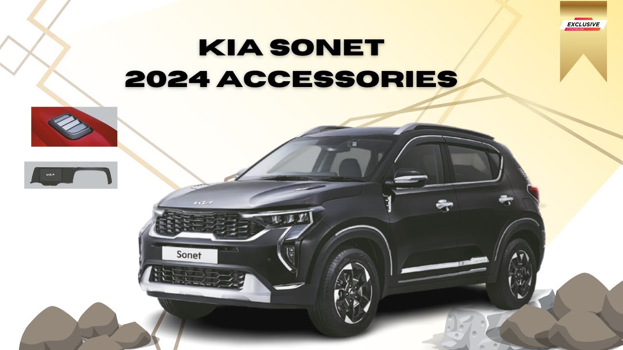 Kia Sonet 2024  Accessories | Full list with Price #kiasonet #kia