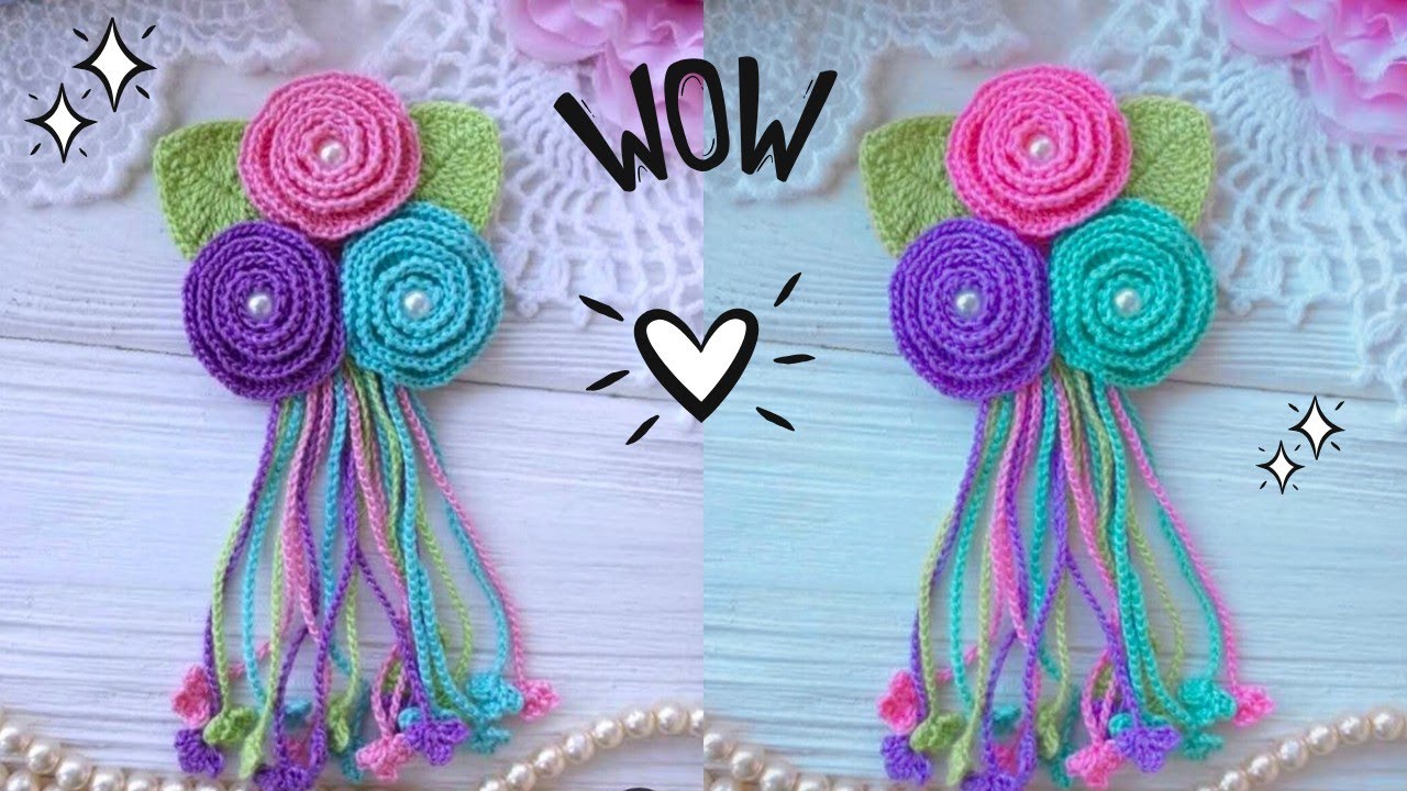 ACCESORIOS PARA ENAMORAR 💕 TEJE,  FACIL, RAPIDO Y BONITO😍🙌🏼