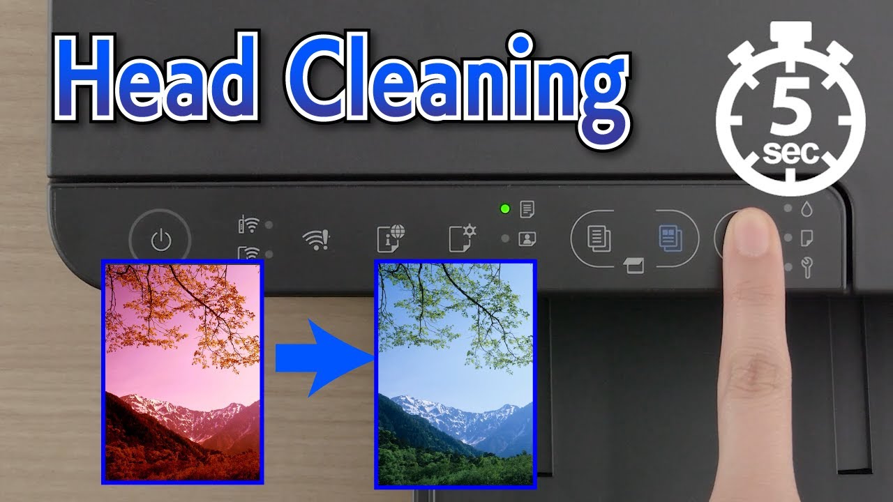 L3350 - How to Remove Incorrect Color Or Missing Lines - Head cleaning