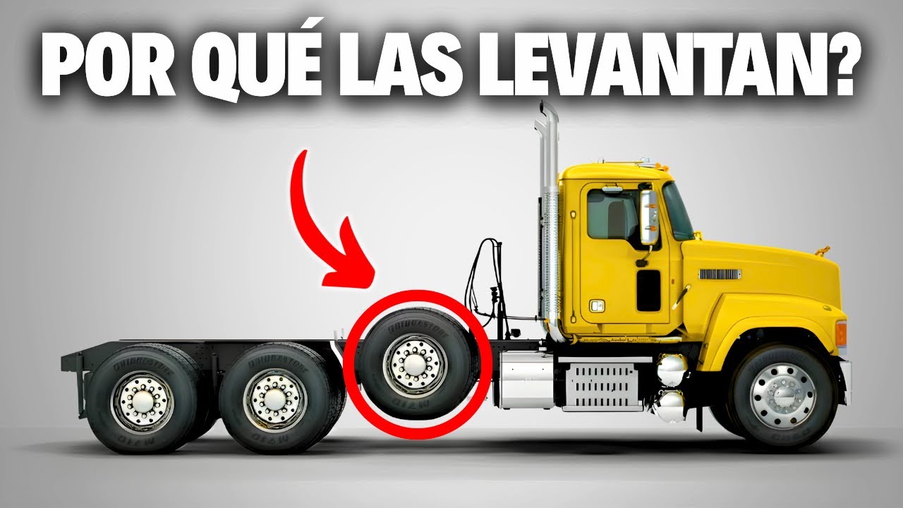 Por Qué las RUEDAS de Algunos Camiones NO Tocan El Suelo?