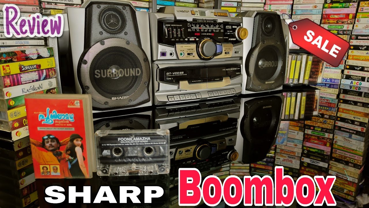 Sharp QT-VCD65 Boombox | Twin Cassette | Surround Sound #audio #vintage #music 