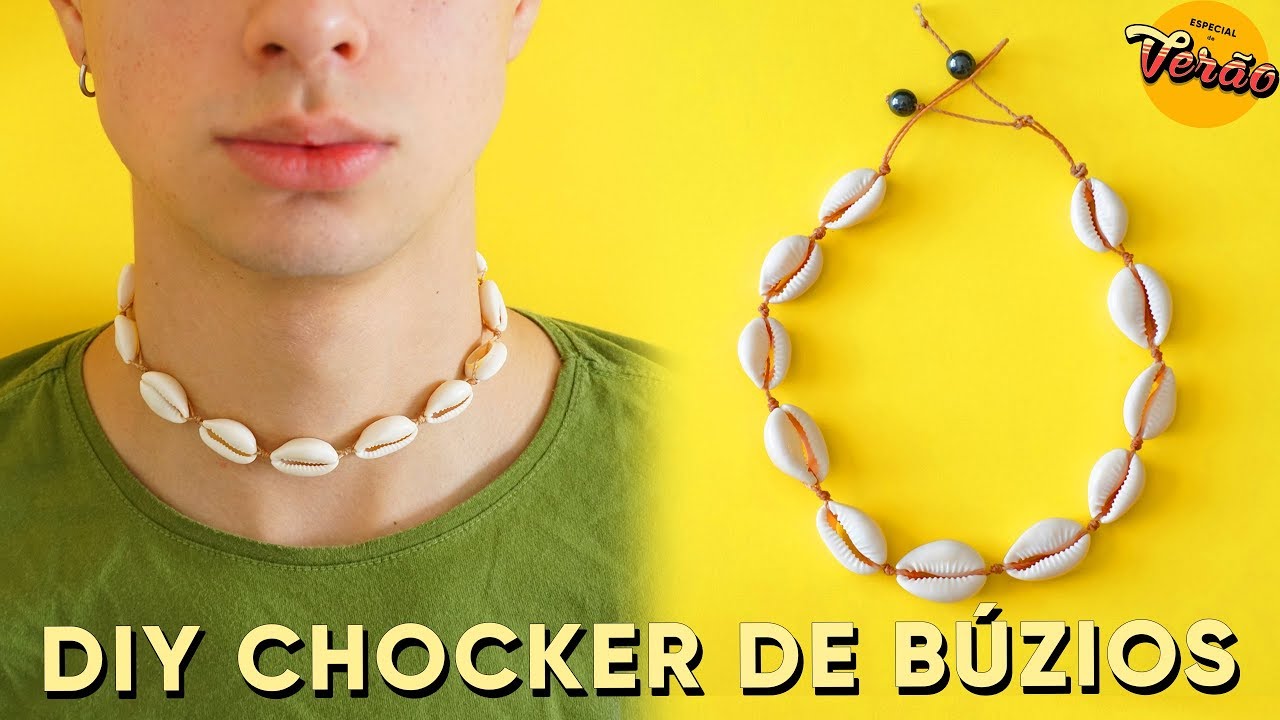 DIY COLAR DE BÚZIOS - FÁCIL E BARATO #Verão 🐚☀️