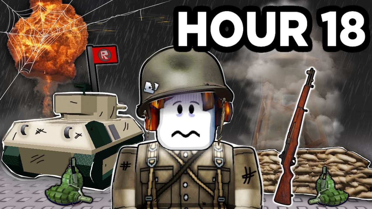 I Spent 24 Hours in Roblox Military