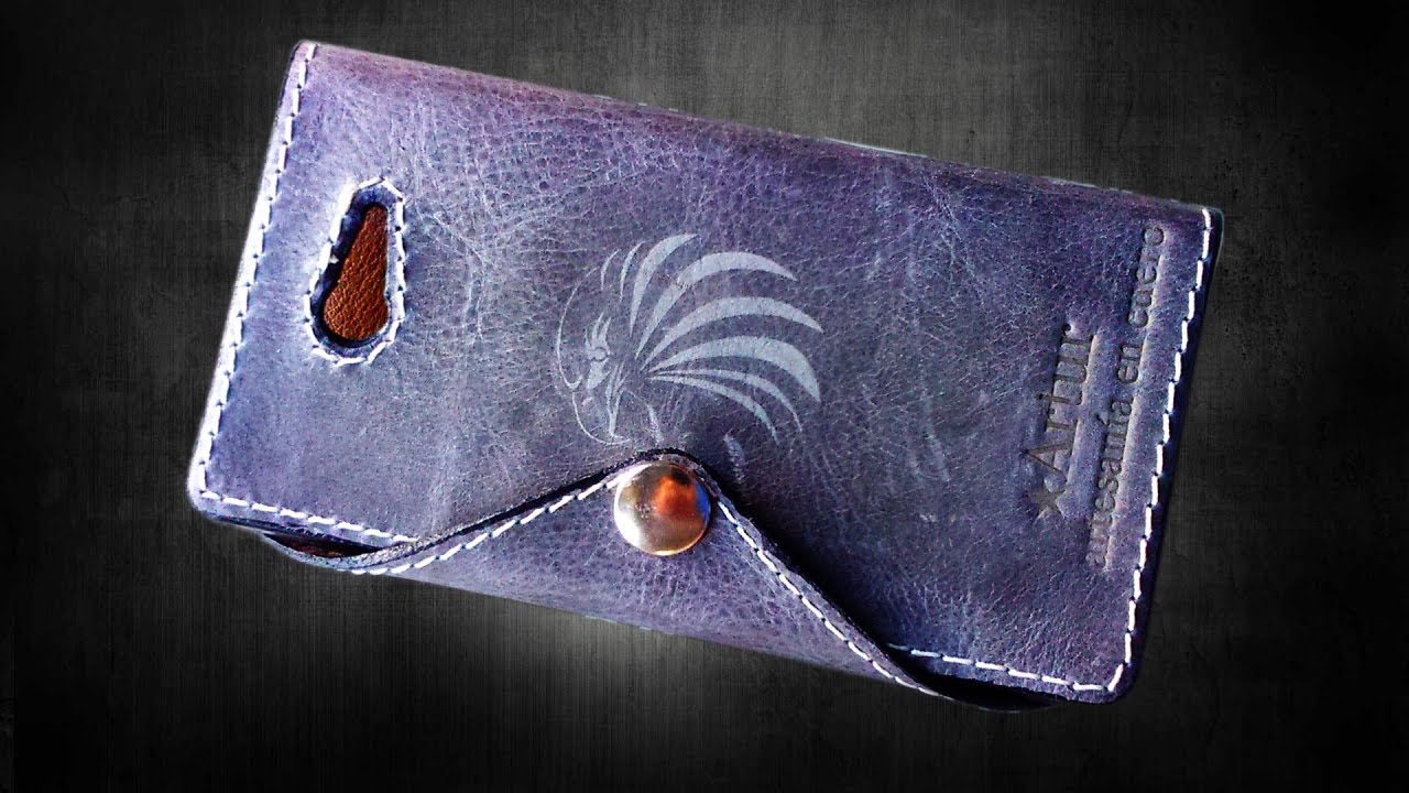 como hacer una funda de cuero para el movil