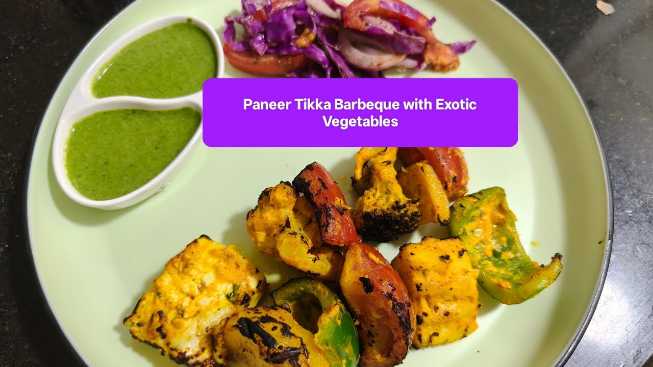 Vegetable Barbeque | Vegetable Paneer Tikka |Paneer Tikka Barbeque | How To Make Panner Tikka |
