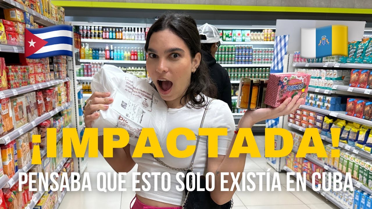 Esto solo existe en los SUPERMERCADOS CANARIOS 🇮🇨 ¿Por qué no hay esto en Cuba? 🤯