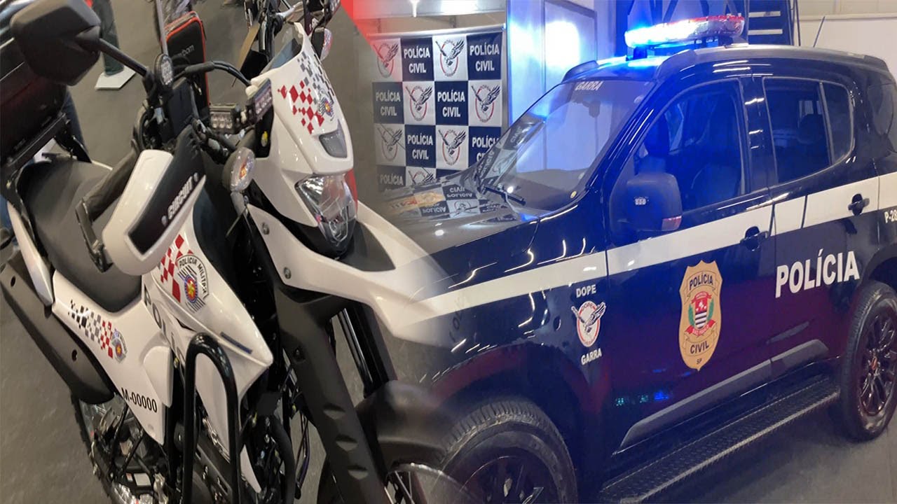 MOSTRANDO AS NOVAS VIATURAS DA POL&Iacute;CIA MILITAR,CIVIL E GCM (EXPOSEC 2022)
