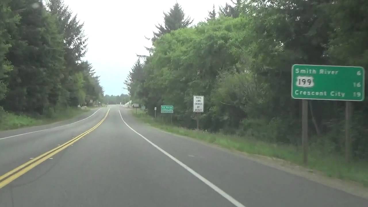 California-Oregon Border on Highway 101