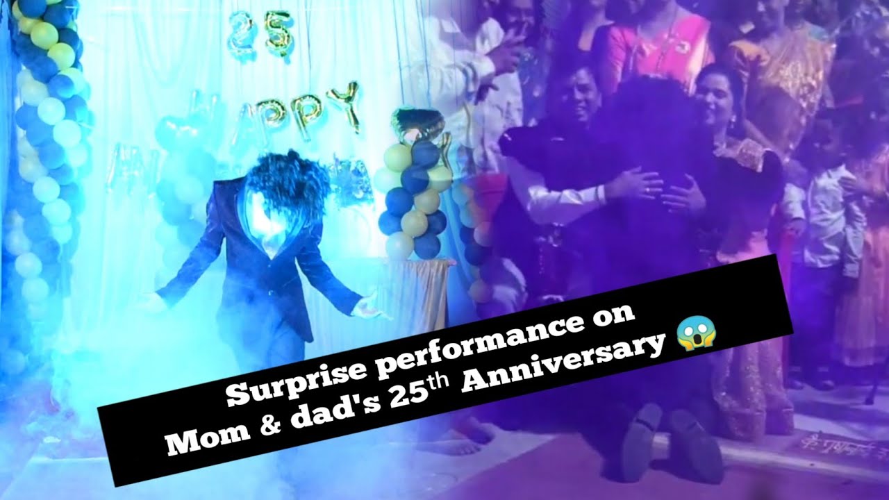Surprise dance performance on my parents 25th anniversary celebration | FREESTYLE | Rushikesh katta