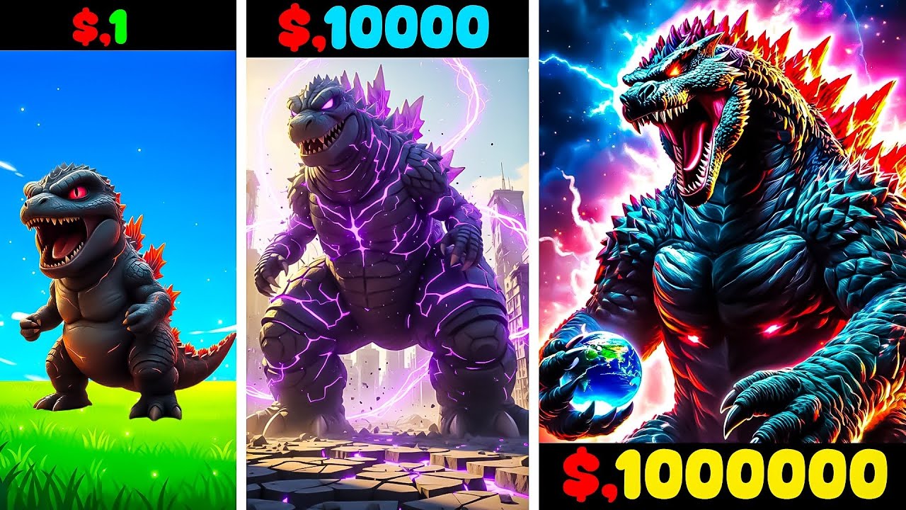 $1 Godzilla to $100,000,0000 GODZILLA in GTA 5 !