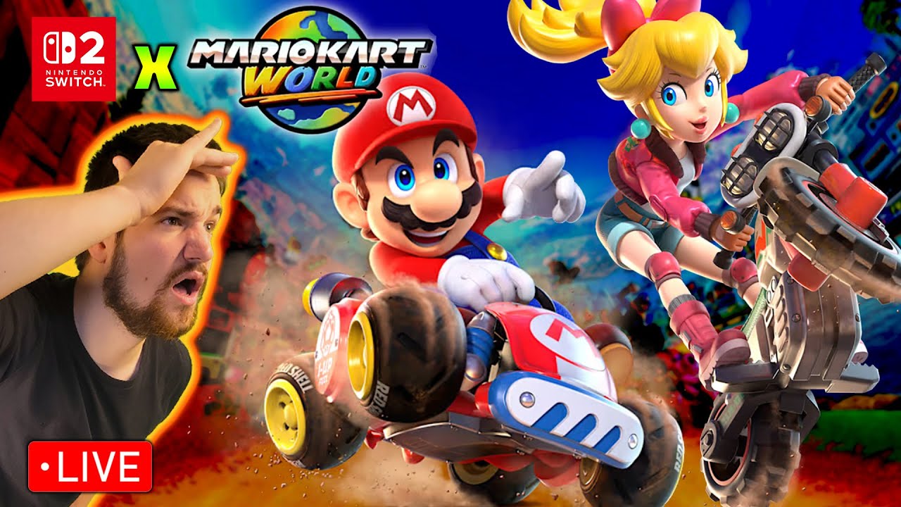 Play with me! Mario Kart World! New Switch 2 Pro Controller! #switch2 #mariokart2 3.6.26