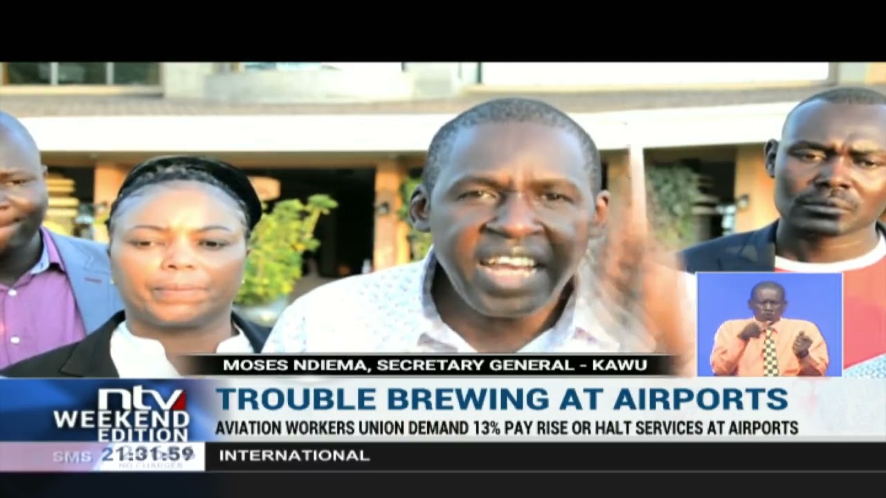 Airport workers demand pay rise, threaten to halt industrial action