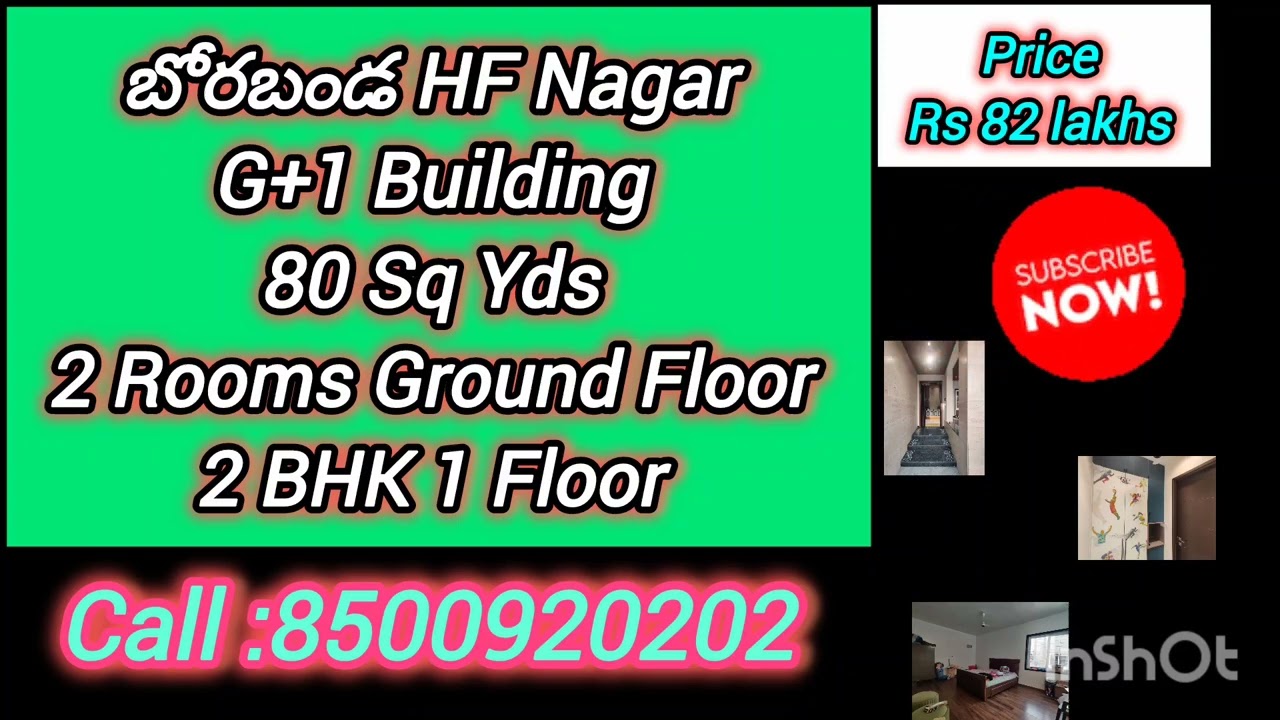 Borabanda HF NAGAR Independent Houses Sales 40,50, 60, 80,100 SqYards For Sale Hyderabad.Realestate 