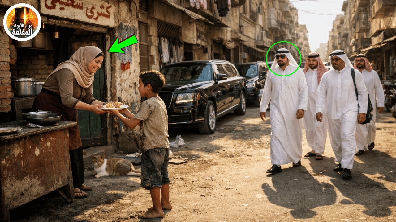 سيدة فقيرة أطعمت طفلاً بلا مأوى كل يوم، وفجأة وصلت أربع سيارات فارهة تبحث عنه