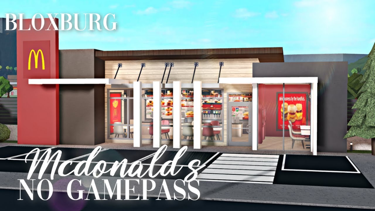Roblox Bloxburg - No Gamepass Mcdonald's - Minami Oroi