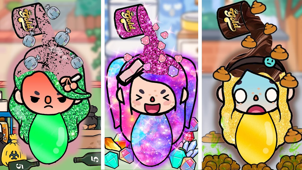 Cô Gái Tóc Kim Cương Biến Mọi Thứ Thành Kim Cương | Toca Life Story | Toca Boca