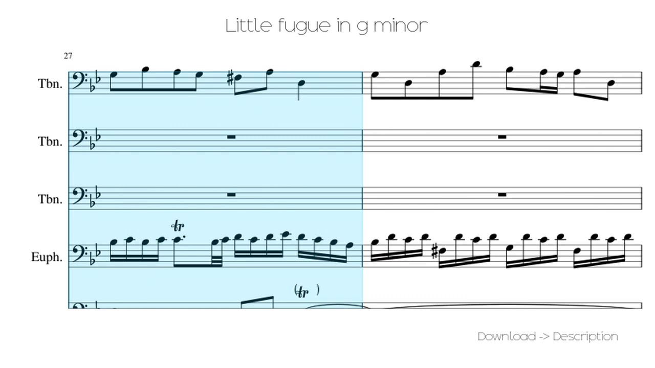🎶 Little Fugue In G Minor 🎸🎸
