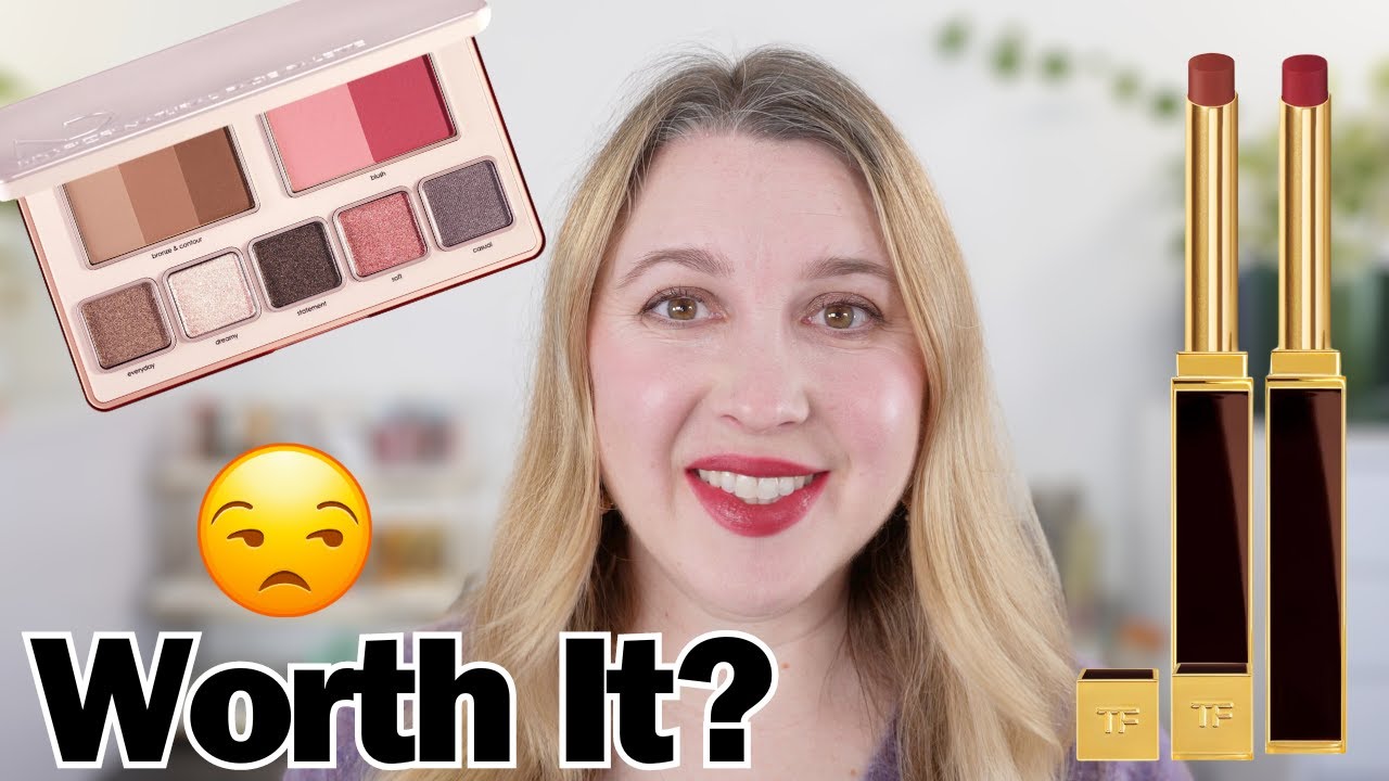 NATASHA DENONA & TOM FORD | Hy-per Natural Face Palette & New Slim Lip Color Shine Lipsticks