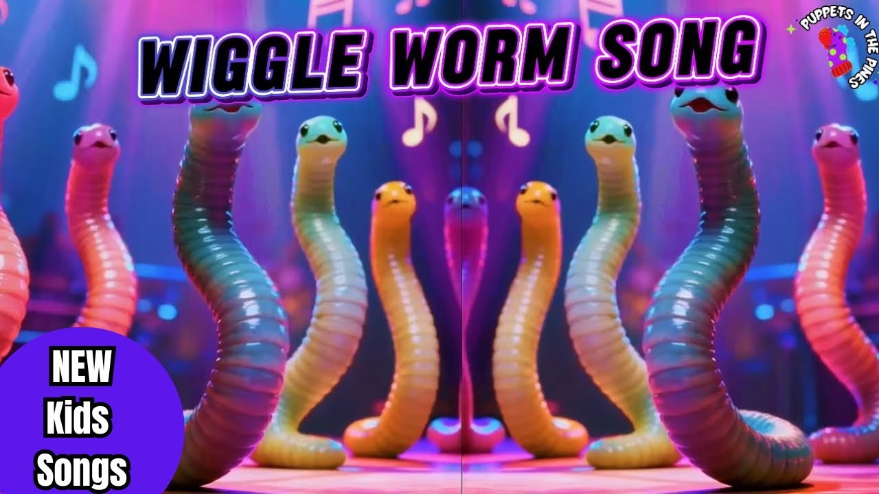 Wiggle Worm Song 🐛 | Fun Kids Sing & Dance