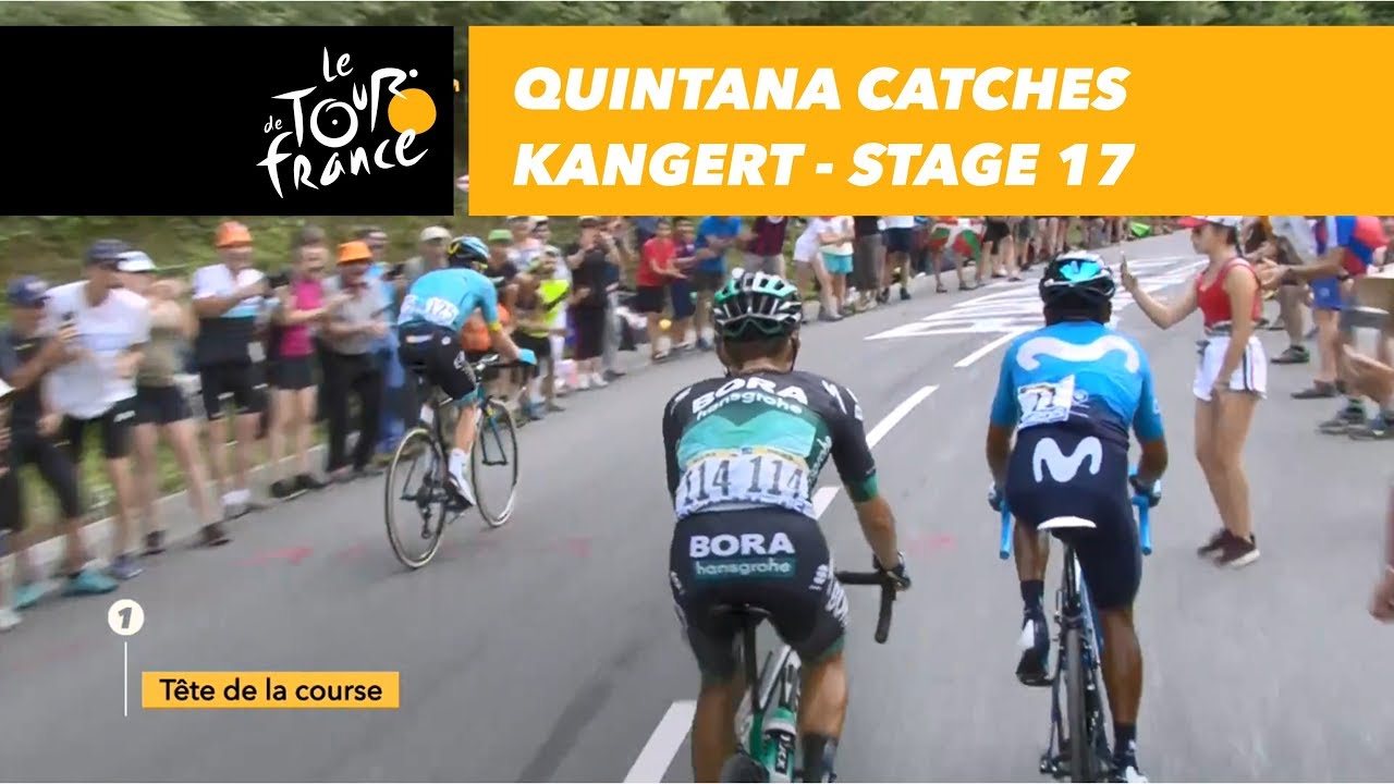 Quintana catches Kangert - Stage 17 - Tour de France 2018